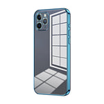 Custodia per telefono con foro fine con placcatura trasparente, For iPhone 11 Pro Max, For iPhone 11, For iPhone 11 Pro