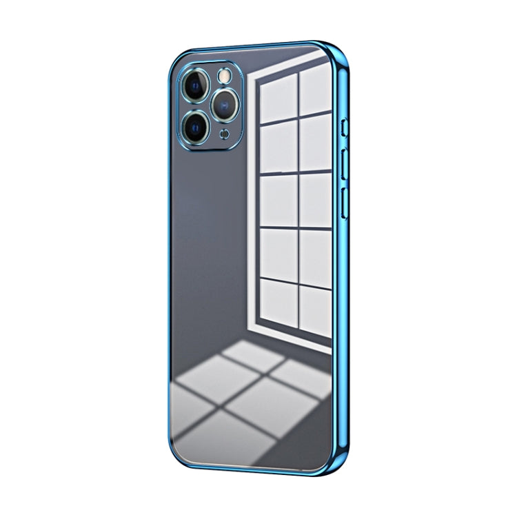 Custodia per telefono con foro fine con placcatura trasparente, For iPhone 11 Pro Max, For iPhone 11, For iPhone 11 Pro