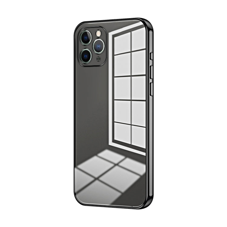 Custodia per telefono con foro fine con placcatura trasparente, For iPhone 11 Pro Max, For iPhone 11, For iPhone 11 Pro