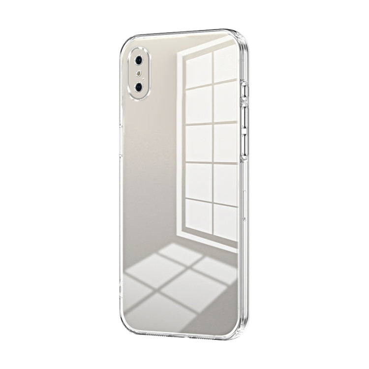 Custodia per telefono con foro fine con placcatura trasparente, For iPhone X / XS, For iPhone XR, For iPhone XS Max