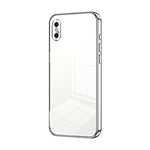 Custodia per telefono con foro fine con placcatura trasparente, For iPhone X / XS, For iPhone XR, For iPhone XS Max