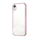 Custodia per telefono con foro fine con placcatura trasparente, For iPhone X / XS, For iPhone XR, For iPhone XS Max
