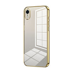 Custodia per telefono con foro fine con placcatura trasparente, For iPhone X / XS, For iPhone XR, For iPhone XS Max