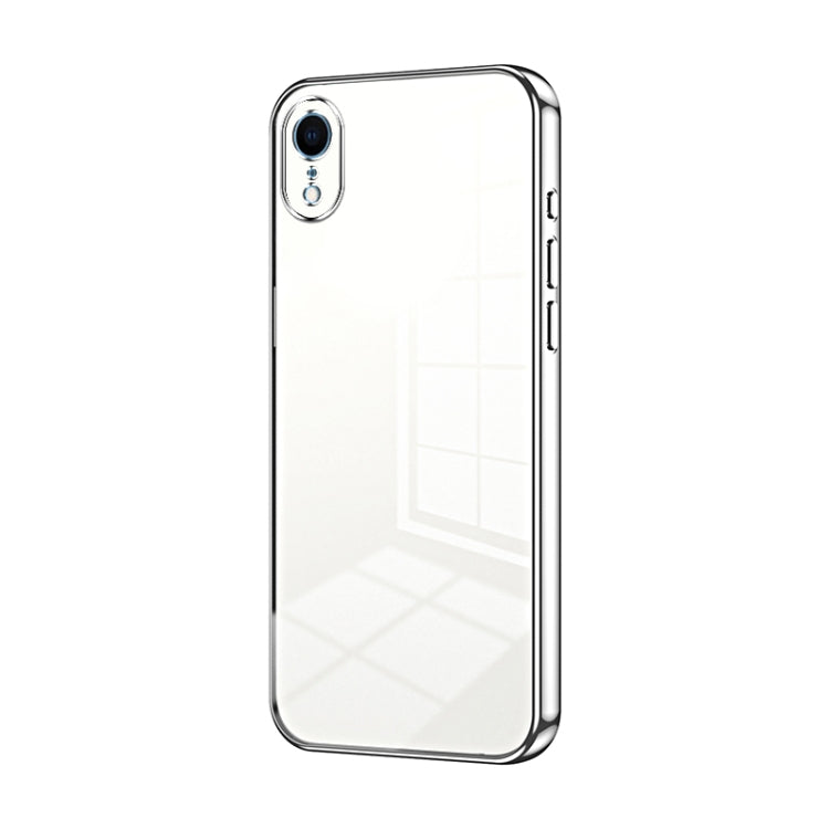 Custodia per telefono con foro fine con placcatura trasparente, For iPhone X / XS, For iPhone XR, For iPhone XS Max