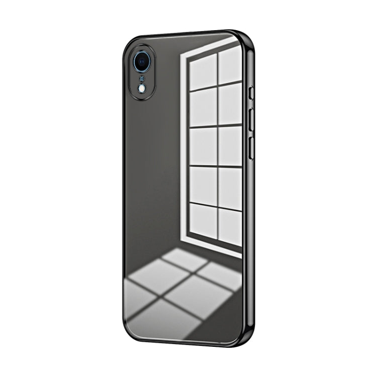 Custodia per telefono con foro fine con placcatura trasparente, For iPhone X / XS, For iPhone XR, For iPhone XS Max