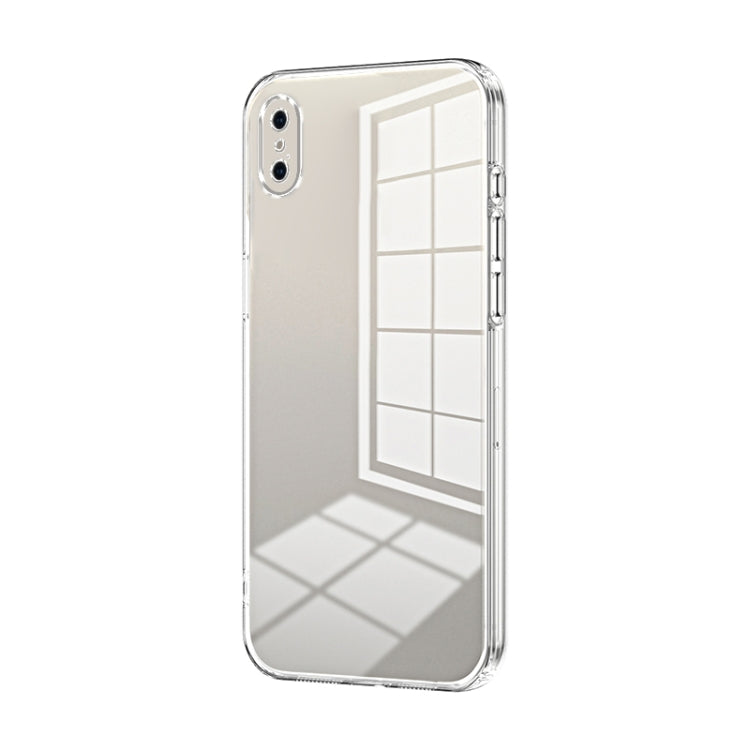 Custodia per telefono con foro fine con placcatura trasparente, For iPhone X / XS, For iPhone XR, For iPhone XS Max
