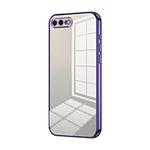 Custodia per telefono con foro fine con placcatura trasparente, For iPhone 8 Plus / 7 Plus