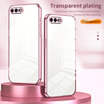 Custodia per telefono con foro fine con placcatura trasparente, For iPhone 8 Plus / 7 Plus