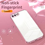 Custodia per telefono con foro fine con placcatura trasparente, For iPhone 8 Plus / 7 Plus