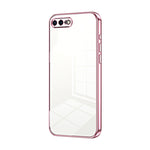 Custodia per telefono con foro fine con placcatura trasparente, For iPhone 8 Plus / 7 Plus