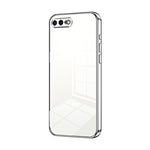 Custodia per telefono con foro fine con placcatura trasparente, For iPhone 8 Plus / 7 Plus
