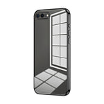 Custodia per telefono con foro fine con placcatura trasparente, For iPhone 8 Plus / 7 Plus