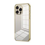 Custodia per telefono con foro fine con placcatura trasparente, For iPhone 17, For iPhone Air, For iPhone 16 Pro Max