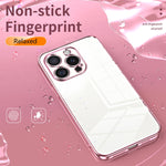 Custodia per telefono con foro fine con placcatura trasparente, For iPhone 16 Pro, For iPhone 16 Plus, For iPhone 16