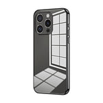 Custodia per telefono con foro fine con placcatura trasparente, For iPhone 16 Pro, For iPhone 16 Plus, For iPhone 16