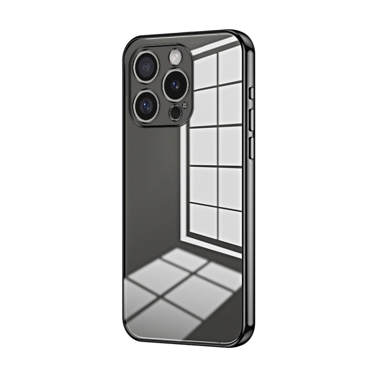 Custodia per telefono con foro fine con placcatura trasparente, For iPhone 16 Pro, For iPhone 16 Plus, For iPhone 16