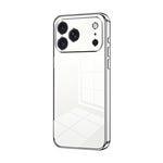 Custodia per telefono con foro fine con placcatura trasparente, For iPhone 17e / 16e, For iPhone 17 Pro Max, For iPhone 17 Pro