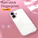 Custodia per telefono con foro fine con placcatura trasparente, For iPhone 17, For iPhone Air, For iPhone 16 Pro Max