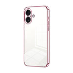 Custodia per telefono con foro fine con placcatura trasparente, For iPhone 17, For iPhone Air, For iPhone 16 Pro Max