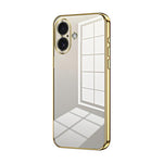 Custodia per telefono con foro fine con placcatura trasparente, For iPhone 17, For iPhone Air, For iPhone 16 Pro Max
