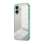 Custodia per telefono con foro fine con placcatura trasparente, For iPhone 17, For iPhone Air, For iPhone 16 Pro Max