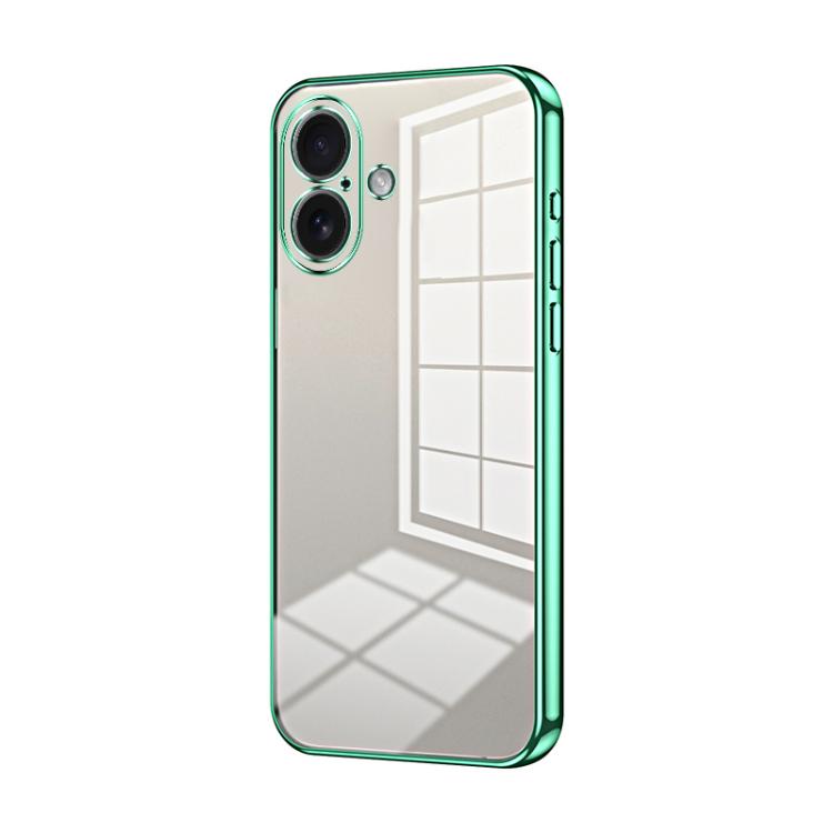 Custodia per telefono con foro fine con placcatura trasparente, For iPhone 17, For iPhone Air, For iPhone 16 Pro Max