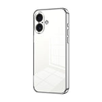 Custodia per telefono con foro fine con placcatura trasparente, For iPhone 17, For iPhone Air, For iPhone 16 Pro Max