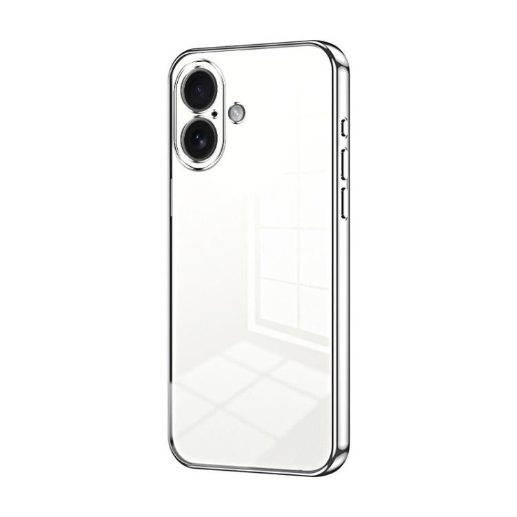 Custodia per telefono con foro fine con placcatura trasparente, For iPhone 17, For iPhone Air, For iPhone 16 Pro Max