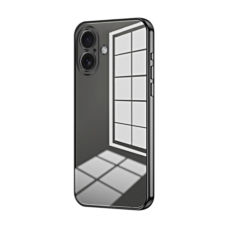 Custodia per telefono con foro fine con placcatura trasparente, For iPhone 17, For iPhone Air, For iPhone 16 Pro Max