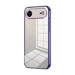 Custodia per telefono con foro fine con placcatura trasparente, For iPhone 17, For iPhone Air, For iPhone 16 Pro Max