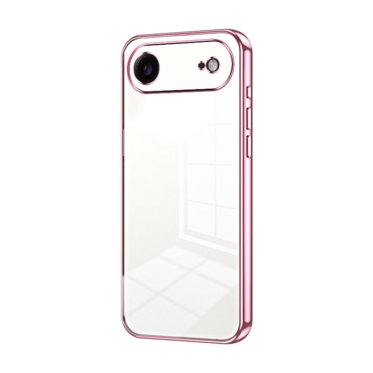 Custodia per telefono con foro fine con placcatura trasparente, For iPhone 17, For iPhone Air, For iPhone 16 Pro Max