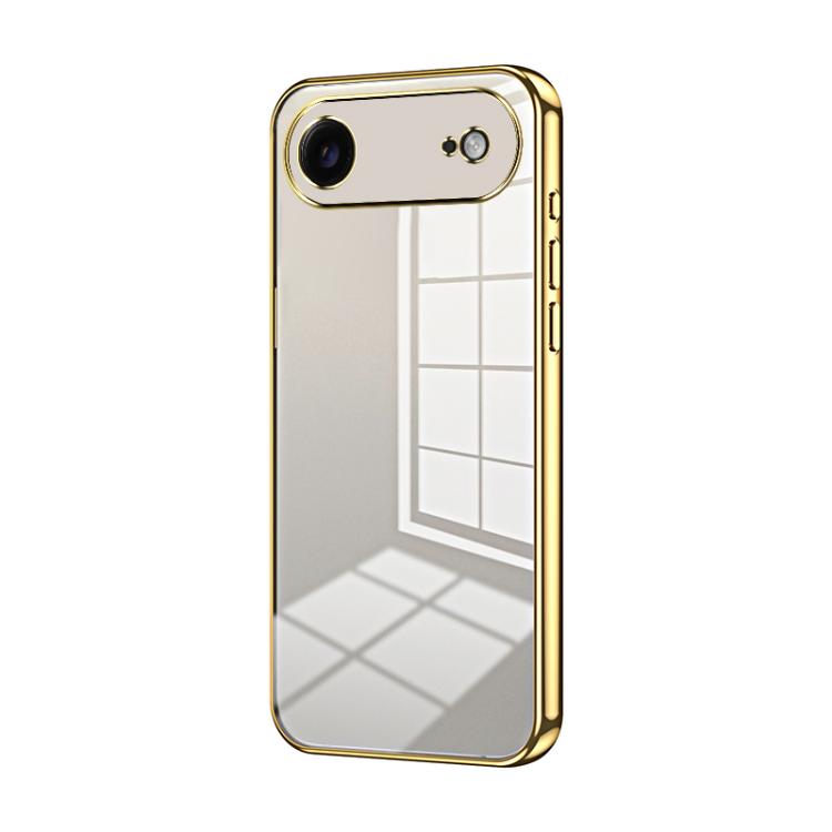 Custodia per telefono con foro fine con placcatura trasparente, For iPhone 17, For iPhone Air, For iPhone 16 Pro Max