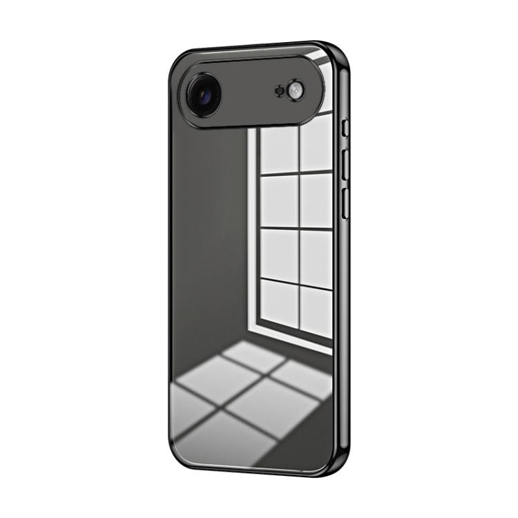 Custodia per telefono con foro fine con placcatura trasparente, For iPhone 17, For iPhone Air, For iPhone 16 Pro Max
