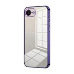 Custodia per telefono con foro fine con placcatura trasparente, For iPhone 17e / 16e, For iPhone 17 Pro Max, For iPhone 17 Pro