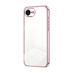 Custodia per telefono con foro fine con placcatura trasparente, For iPhone 17e / 16e, For iPhone 17 Pro Max, For iPhone 17 Pro
