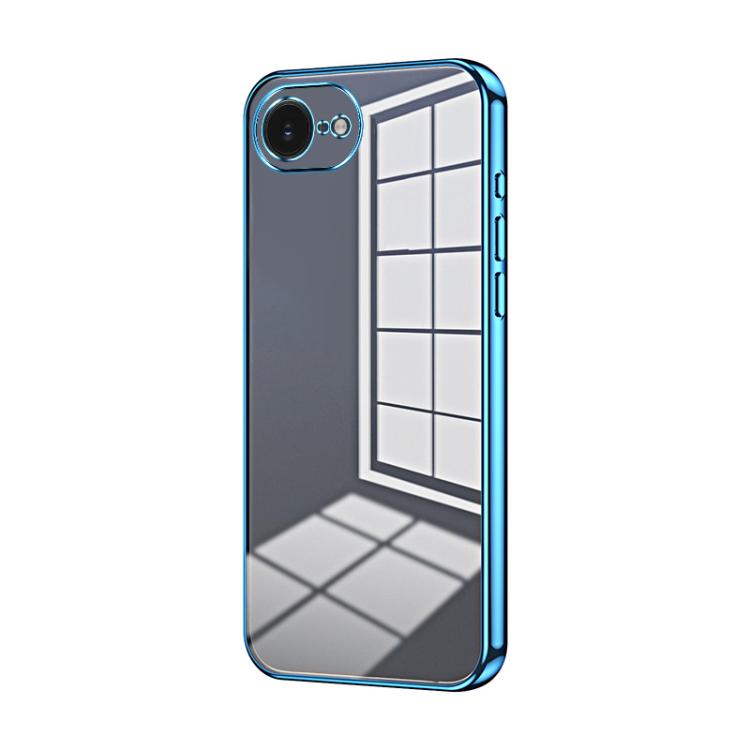 Custodia per telefono con foro fine con placcatura trasparente, For iPhone 17e / 16e, For iPhone 17 Pro Max, For iPhone 17 Pro