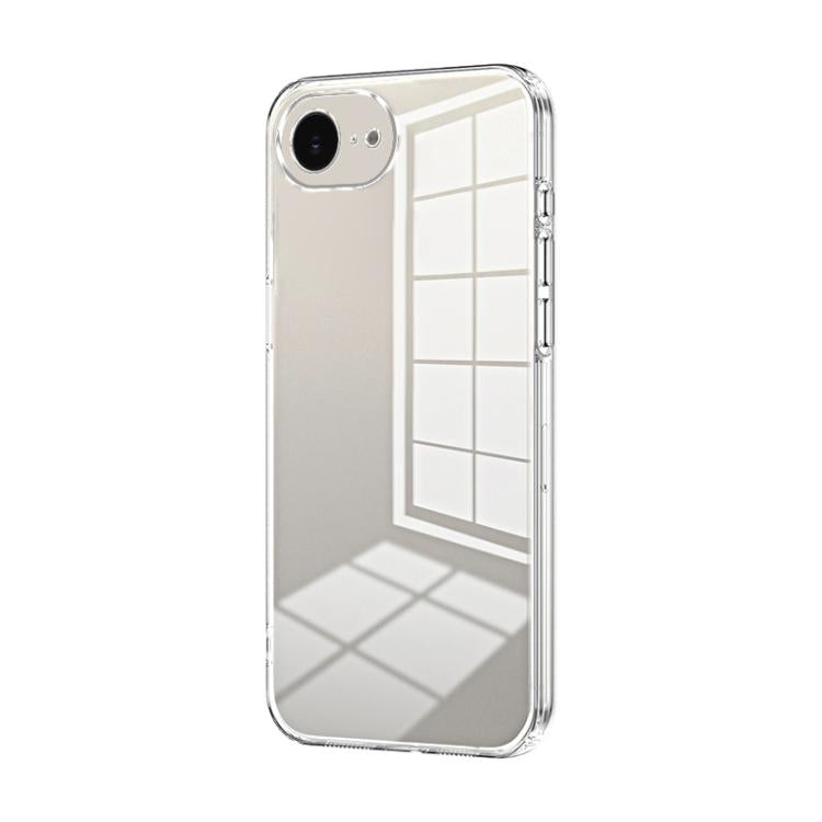 Custodia per telefono con foro fine con placcatura trasparente, For iPhone 17e / 16e, For iPhone 17 Pro Max, For iPhone 17 Pro