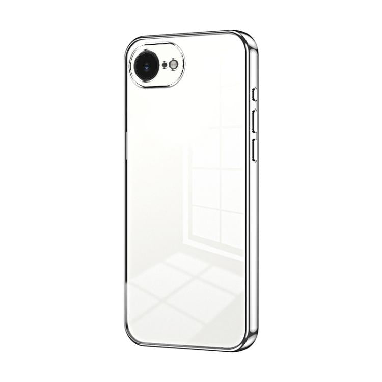Custodia per telefono con foro fine con placcatura trasparente, For iPhone 17e / 16e, For iPhone 17 Pro Max, For iPhone 17 Pro