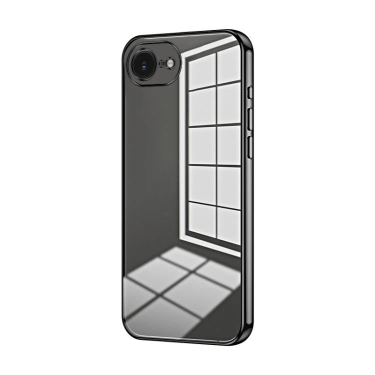 Custodia per telefono con foro fine con placcatura trasparente, For iPhone 17e / 16e, For iPhone 17 Pro Max, For iPhone 17 Pro
