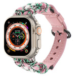 Cinturino per orologio in vera pelle Paracord, For Apple Watch SE 2023 44mm, For Apple Watch SE 2023 40mm, For Apple Watch Ultra 2 49mm