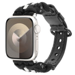 Cinturino per orologio in vera pelle Paracord, For Apple Watch SE 2023 44mm, For Apple Watch SE 2023 40mm, For Apple Watch Ultra 2 49mm