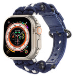 Cinturino per orologio in vera pelle Paracord, For Apple Watch Series 9 45mm, For Apple Watch Series 9 41mm, For Apple Watch Ultra 49mm