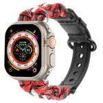 Cinturino per orologio in vera pelle Paracord, For Apple Watch Series 9 45mm, For Apple Watch Series 9 41mm, For Apple Watch Ultra 49mm