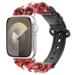 Cinturino per orologio in vera pelle Paracord, For Apple Watch Series 8 41mm, For Apple Watch Series 8 45mm, For Apple Watch SE 2022 40mm