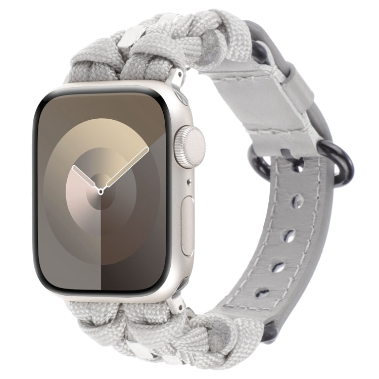Cinturino per orologio in vera pelle Paracord, For Apple Watch SE 40mm, For Apple Watch SE 44mm, For Apple Watch Series 6 40mm
