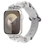 Cinturino per orologio in vera pelle Paracord, For Apple Watch 42mm, For Apple Watch 38mm