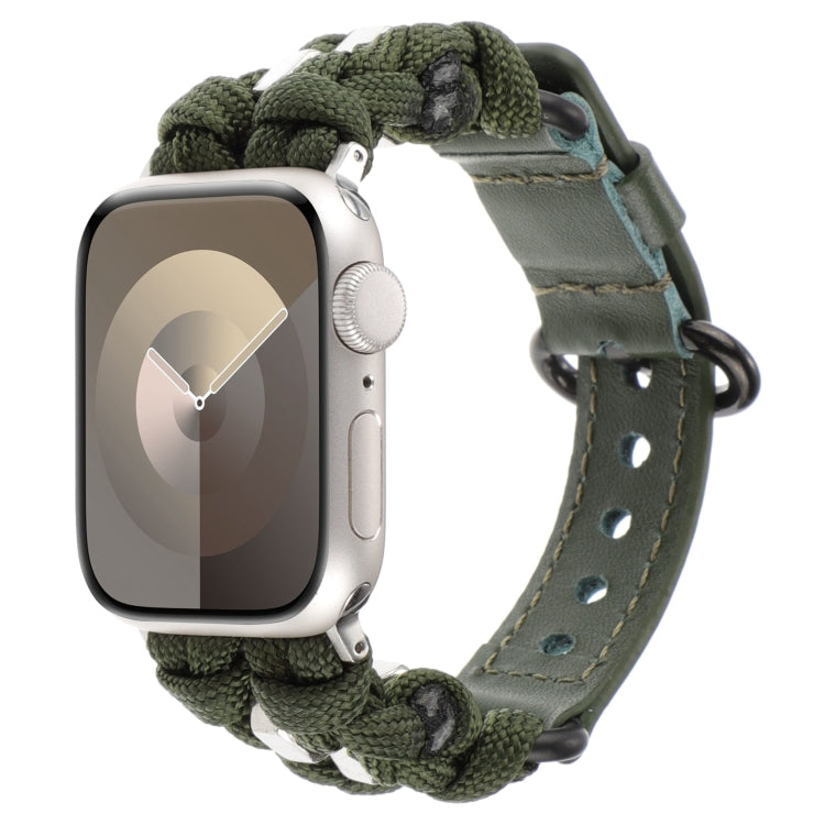 Cinturino per orologio in vera pelle Paracord, For Apple Watch 42mm, For Apple Watch 38mm