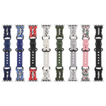 Cinturino per orologio in vera pelle Paracord, For Apple Watch SE 2022 44mm, For Apple Watch Series 7 41mm, For Apple Watch Series 7 45mm