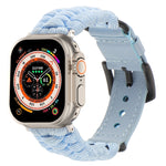 Cinturino per orologio in vera pelle Paracord semplice, For Apple Watch SE 2023 44mm, For Apple Watch SE 2023 40mm, For Apple Watch Ultra 2 49mm