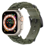 Cinturino per orologio in vera pelle Paracord semplice, For Apple Watch SE 2023 44mm, For Apple Watch SE 2023 40mm, For Apple Watch Ultra 2 49mm